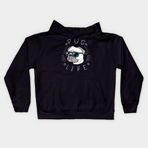 Pug Life Shirt Kids Hoodie by RonanLynam